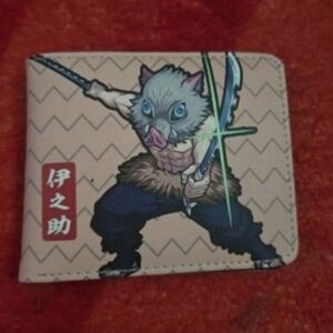 New Inosuke Demon Slayer Anime Manga Leather Wallet